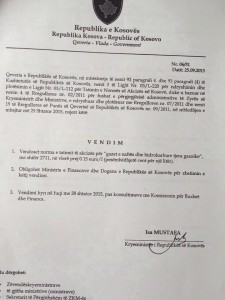 Republika e kosoves - shtrejtimi i Naftes