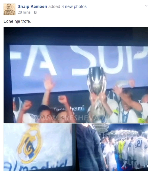 Shaip kamberi trofeu real madrid superkampion